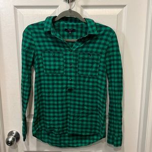 Madewell Gree/Blue Flannel!